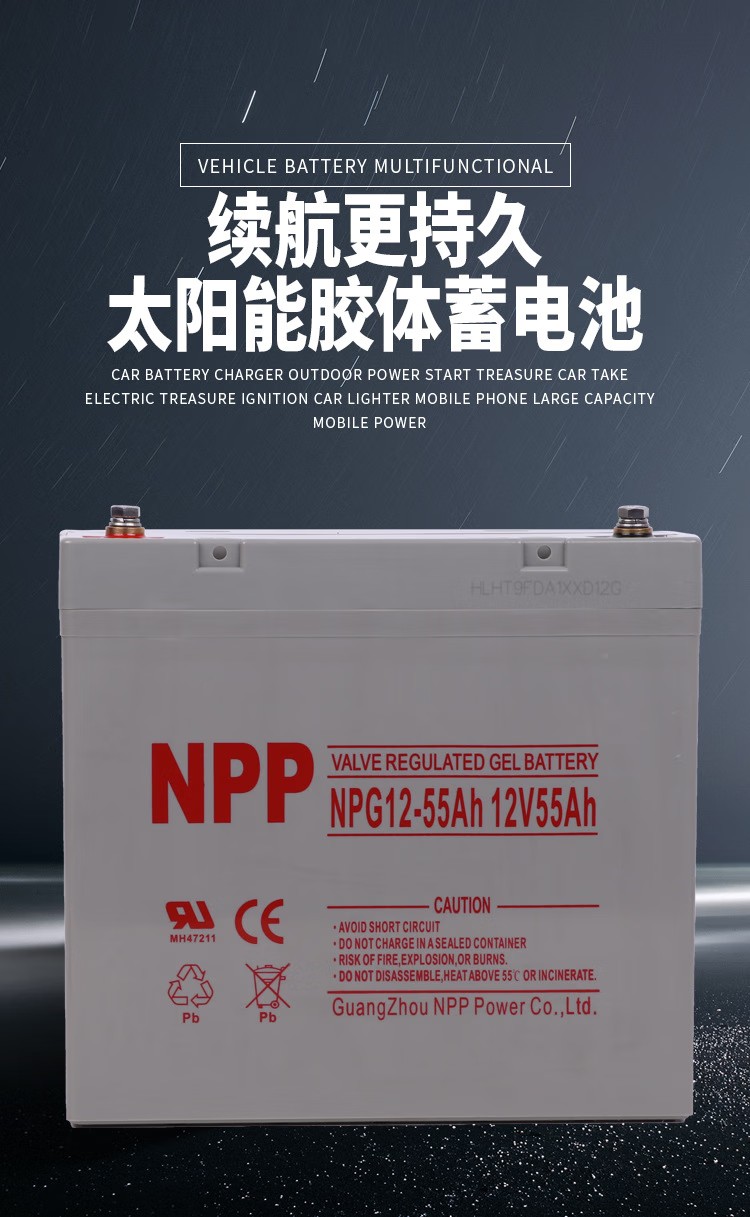 NPP耐普NPG12-55Ah铅酸免维护胶体蓄电池12V55AH NPP耐普NPG12-55Ah铅酸免维护胶体蓄电池12V55AH